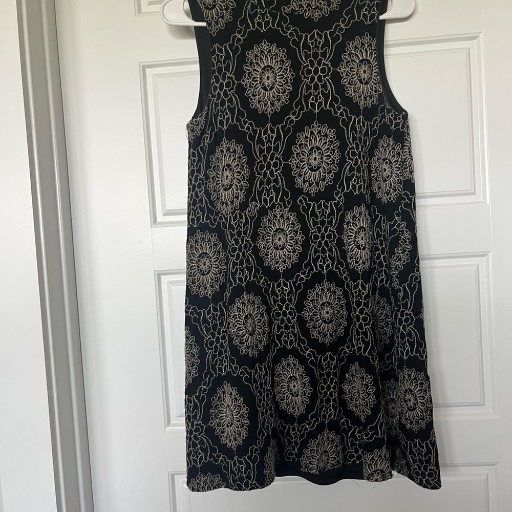 Altar'd State Black and Cream Mini Dress